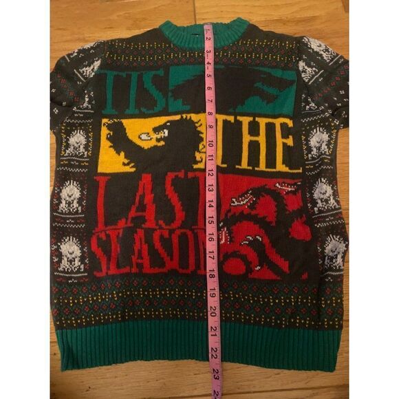 Game of Thrones men's 100% cotton knit long sleeve pullover sweater size small - Picture 8 of 8